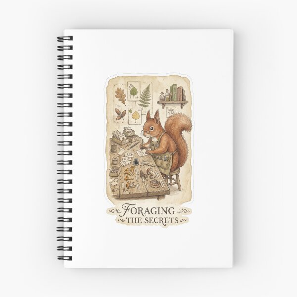 Item preview, Victorian Squirrel Gardener - Vintage Botanical Foraging designed and sold by HiruK.