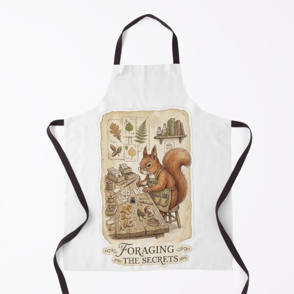 Item preview, Victorian Squirrel Gardener - Vintage Botanical Foraging designed and sold by HiruK.