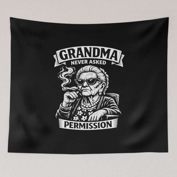 Item preview, Grandma Never Asked Permission designed and sold by Sanctum Icons.