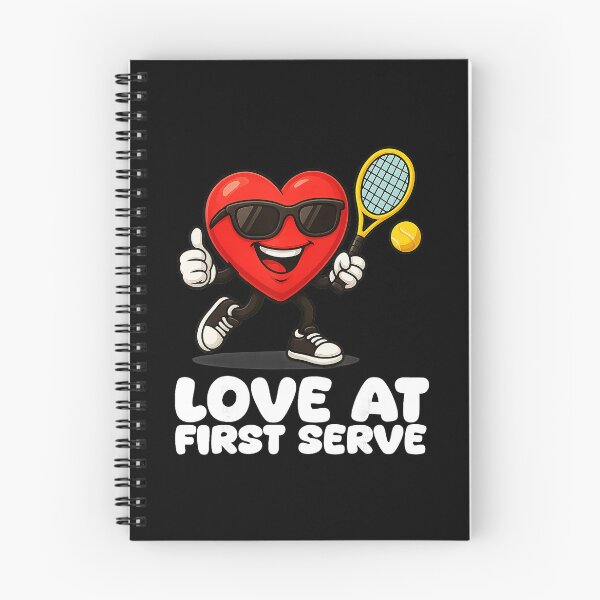 Item preview, Love At First Serve Tennis Heart Funny Romantic Player  designed and sold by WayTBeenkenArt.
