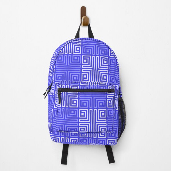 Item preview, Blue Neo Tribal Afrocentric Lattice - Aztec Samoan Tiki - Gifts For Him designed and sold by RoyalStarsPatts.