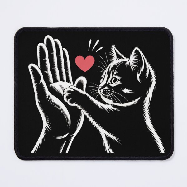 Item preview, Cute Cat High Five with Love designed and sold by Redwan58.