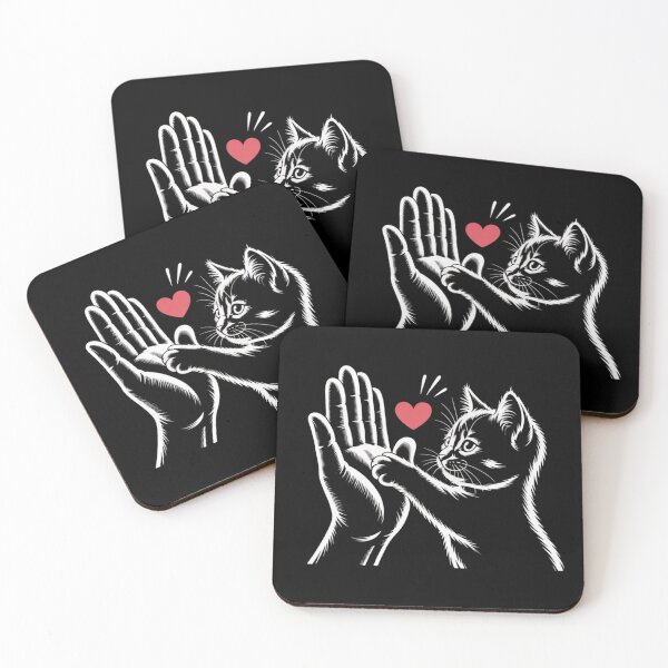 Item preview, Cute Cat High Five with Love designed and sold by Redwan58.