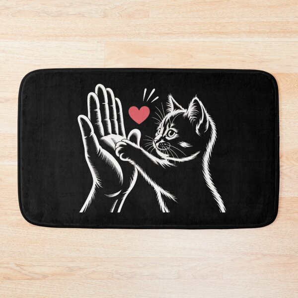 Item preview, Cute Cat High Five with Love designed and sold by Redwan58.