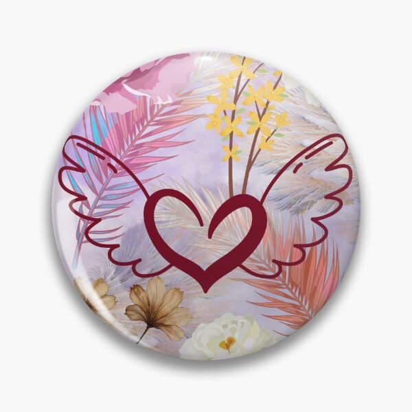 Item preview, winged heart blooms designed and sold by ArtByTrishiaK.