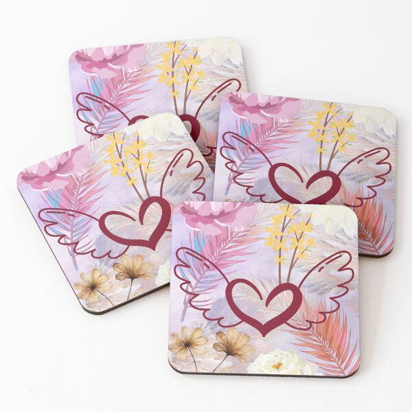 Item preview, winged heart blooms designed and sold by ArtByTrishiaK.