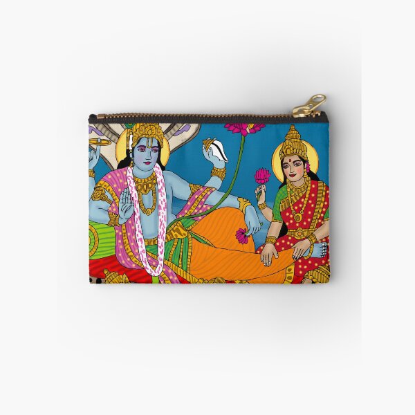 Item preview, Lord Lakshmi Narayan Art – Divine Vishnu Lakshmi Illustration designed and sold by Harshit_Digital_Arts.