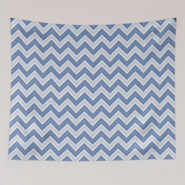 Item preview, Light and Sapphire Blue Chevron Pattern designed and sold by burbankdesigns.
