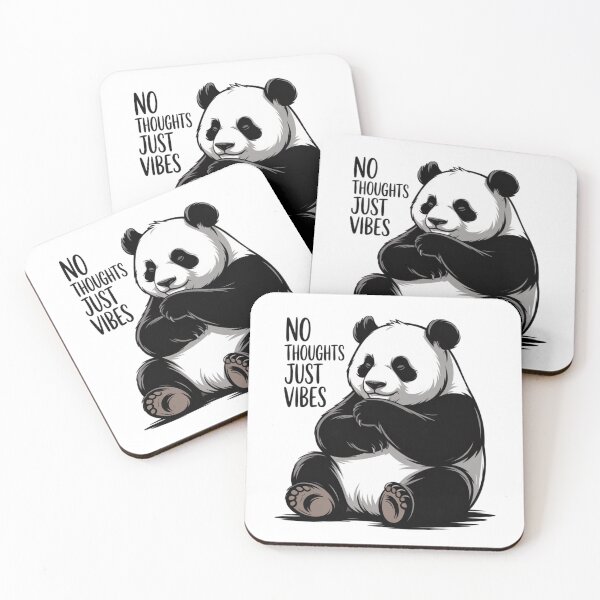 Item preview, No Thoughts Just Vibes Panda designed and sold by Redwan58.