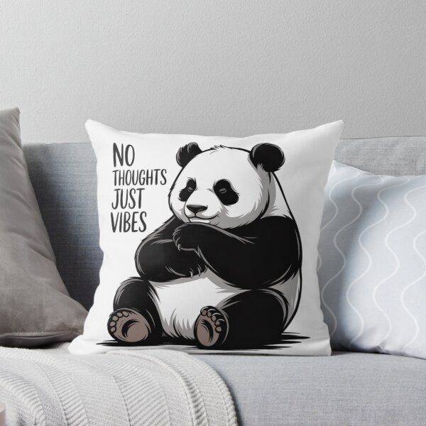 Item preview, No Thoughts Just Vibes Panda designed and sold by Redwan58.