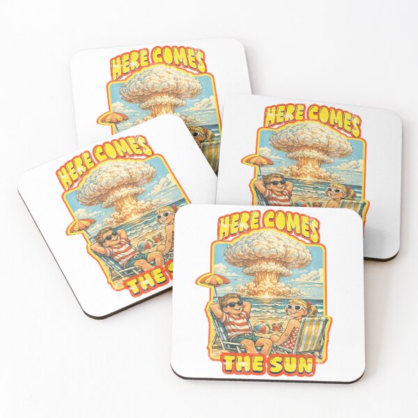 Item preview, Nuclear Sunset & Here Comes the Sun designed and sold by Nacho Average Designs.