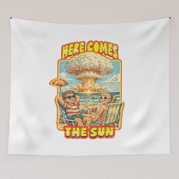 Item preview, Nuclear Sunset & Here Comes the Sun designed and sold by Nacho Average Designs.