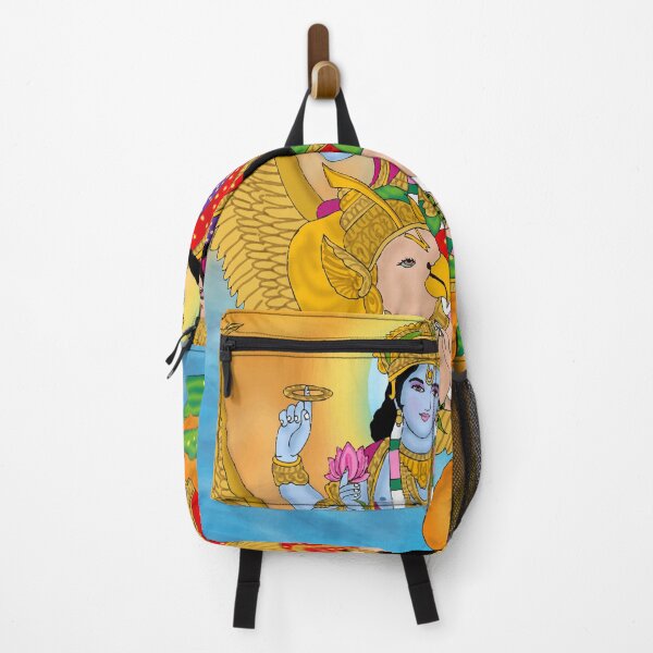 Item preview, Divine Lakshmi Narayan Illustration – Vishnu Goddess Spiritual Art designed and sold by Harshit_Digital_Arts.