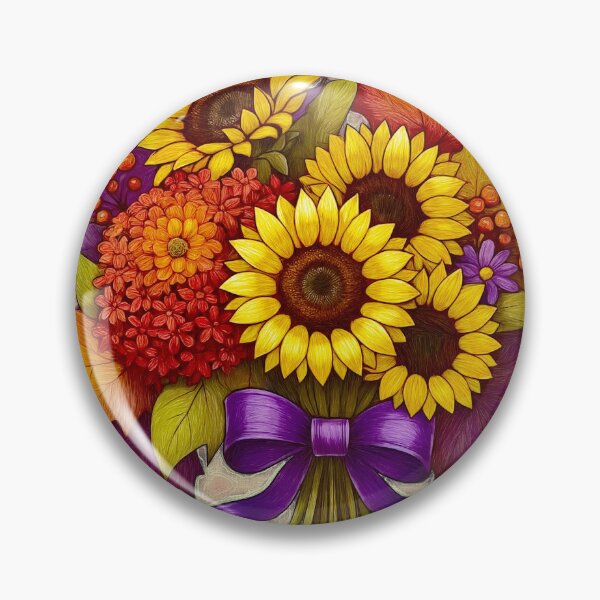 Item preview, Autumn Floral Bouquet designed and sold by Anas Arts.