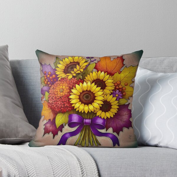 Item preview, Autumn Floral Bouquet designed and sold by Anas Arts.