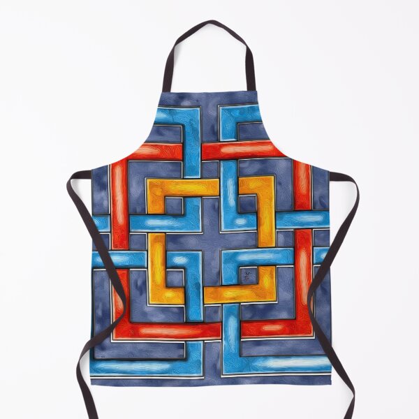 Item preview, Six Interlocked Squares Abstract - Interwoven Path designed and sold by Anas Arts.