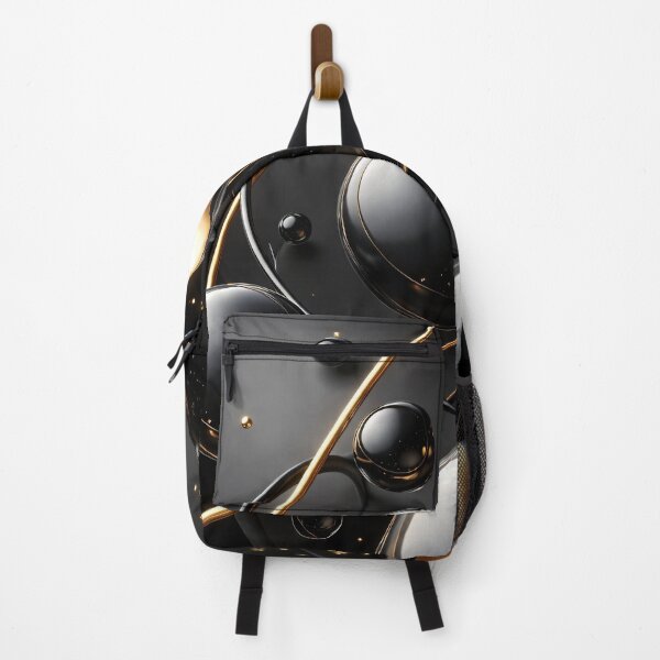 Item preview, Luxury Black and Gold Abstract Orbital Sphere Design designed and sold by Kaleidoscope Print.