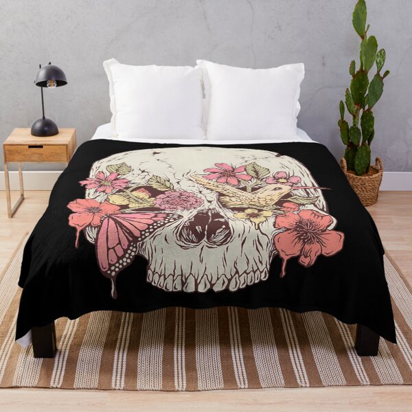 Item preview, Floral Skull Macabre Beauty Illustration designed and sold by mxelmurwemb46.