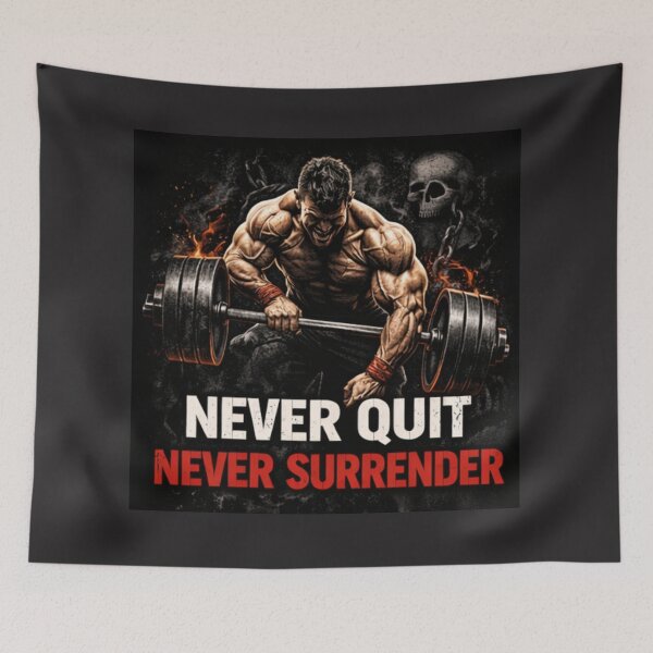 Item preview, NEVER QUIT NEVER SURRENDER designed and sold by SilentRep.