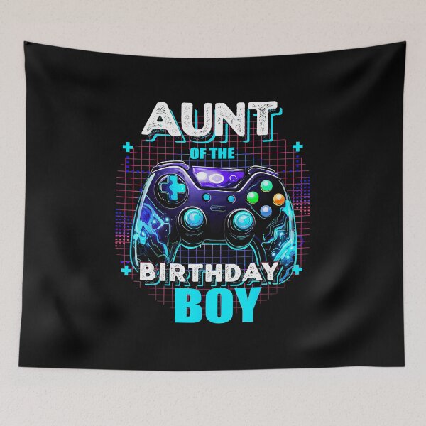 Item preview, Aunt of the Birthday Boy Gamer Controller Neon Retro designed and sold by FGTV2021.