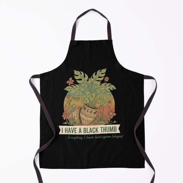 Item preview, Funny Black Thumb Plant Lover Algae Joke designed and sold by BlissHalo.