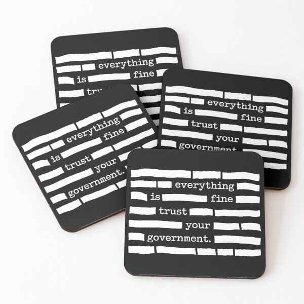 Item preview, Everything Is Fine Trust Your Government - Political Satire designed and sold by PixVib.