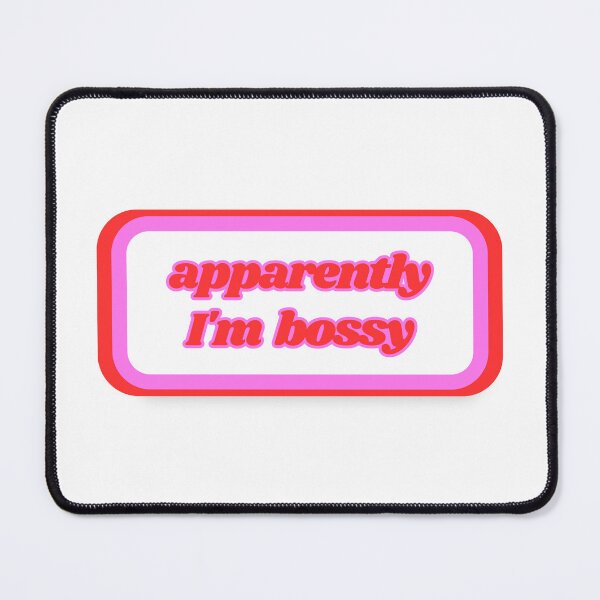 Item preview, Quotes: apparently I'm bossy, statement, phrase, humorous  designed and sold by AASparksDesigns.