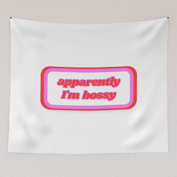 Item preview, Quotes: apparently I'm bossy, statement, phrase, humorous  designed and sold by AASparksDesigns.