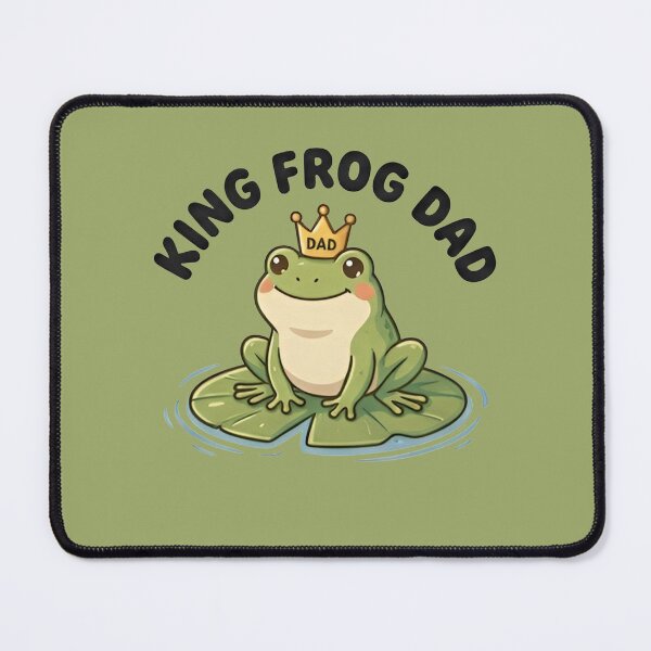 Item preview, Funny  King Frog Dad T-Shirt – Cute Frog Father Meme, Frog Lover Gift, Amphibian Dad Humor designed and sold by ZyxDes.