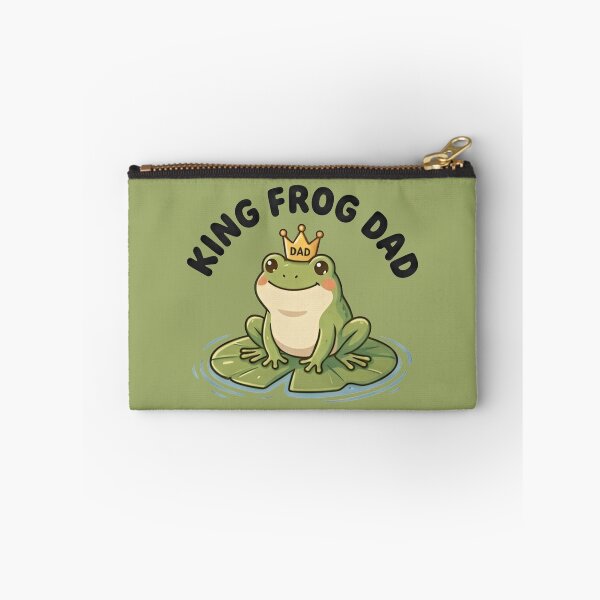 Item preview, Funny  King Frog Dad T-Shirt – Cute Frog Father Meme, Frog Lover Gift, Amphibian Dad Humor designed and sold by ZyxDes.