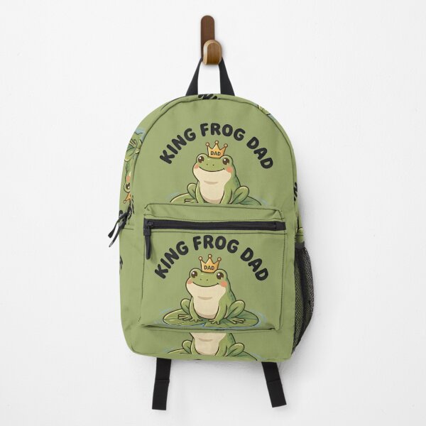 Item preview, Funny King Frog Dad T-Shirt – Cute Frog Father Meme, Frog Lover Gift, Amphibian Dad Humor designed and sold by ZyxDes.