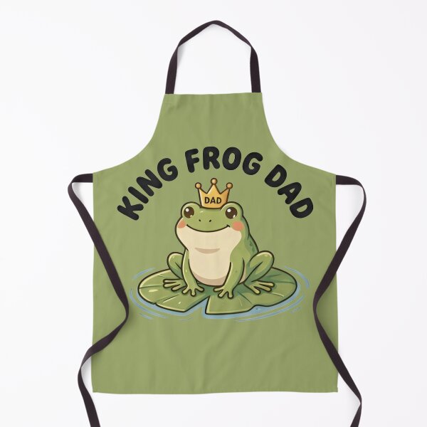 Item preview, Funny King Frog Dad T-Shirt – Cute Frog Father Meme, Frog Lover Gift, Amphibian Dad Humor designed and sold by ZyxDes.