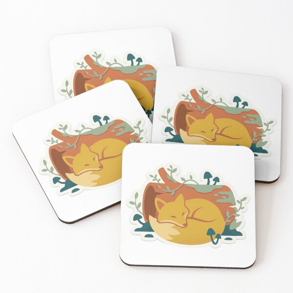 Item preview, Cozy Den Dreams: Sleeping Fox in a Hollow Log designed and sold by belajarubic.