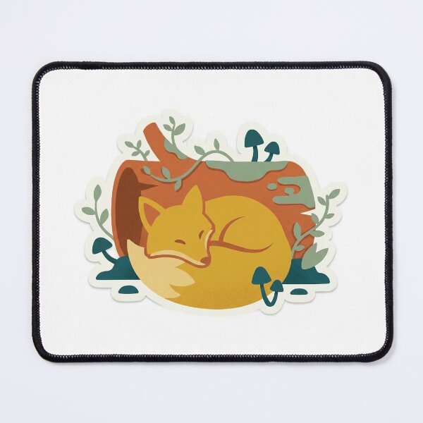 Item preview, Cozy Den Dreams: Sleeping Fox in a Hollow Log designed and sold by belajarubic.