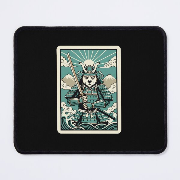 Item preview, Samurai Dog Warrior Japanese Style Illustration designed and sold by JordynLadukeg65.