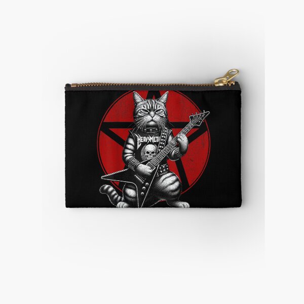 Item preview, Heavy Metal Cats and Death Metal Music Metalhead Rock Guitar designed and sold by AnnUWatts.