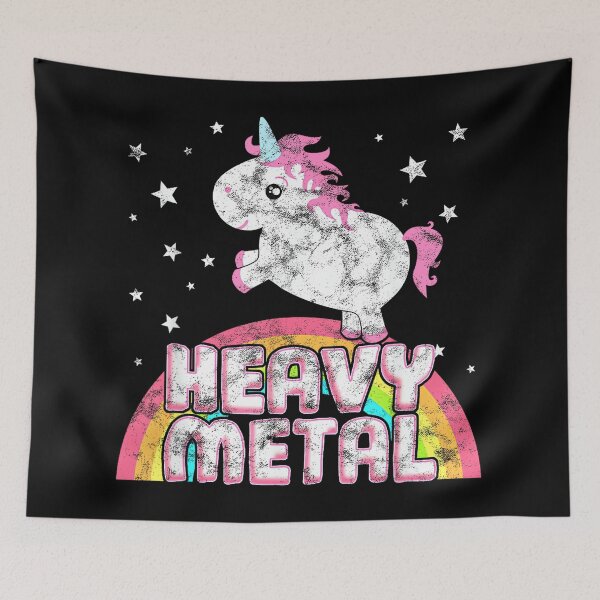 Item preview, Funny Ironic Cool Unicorn Heavy Metal Music Festival designed and sold by AnnUWatts.
