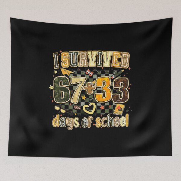 Item preview, I Survived 100 Days of School Funny Math Meme Camo designed and sold by gladysenglish.