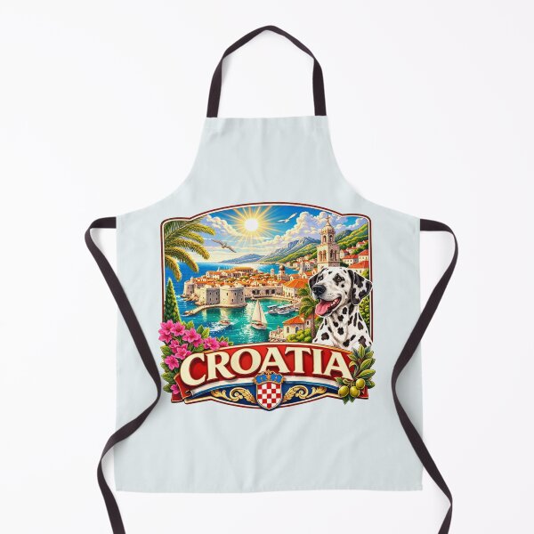 Item preview, Croatia - Dubrovnik Coast, Dalmatian Dog designed and sold by Myra365Art.