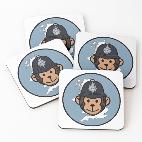 Item preview, United Kingdom – Bobby Hat – Travel Monkey – Circle Badge Design designed and sold by MyMonkeyMerch.