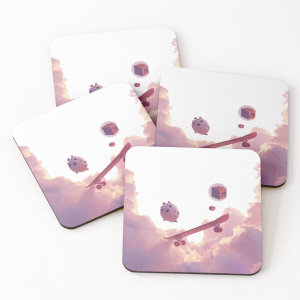 Item preview, Dreamcore Skateboard Aesthetic with Cute Character & Floating Nostalgia Objects designed and sold by trendplusco.