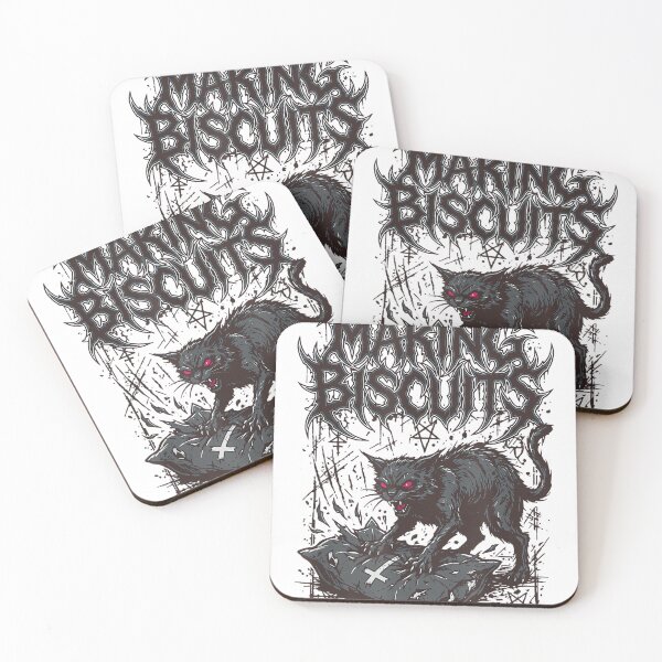 Item preview, Death Metal Cat Making Biscuits Funny Heavy Metal designed and sold by AnnUWatts.