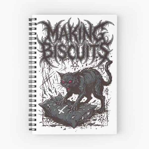 Item preview, Death Metal Cat Making Biscuits Funny Heavy Metal designed and sold by AnnUWatts.