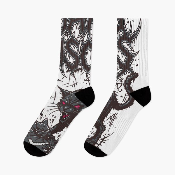 Item preview, Death Metal Cat Making Biscuits Funny Heavy Metal designed and sold by AnnUWatts.