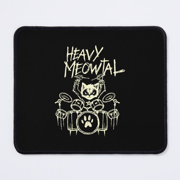 Item preview, Black & Death Metal Goth Schlagzeuger Band Shirts Heavy Metal Cat Drum Kit Cat Drummer Headbanger Unisex Adult designed and sold by AnnUWatts.