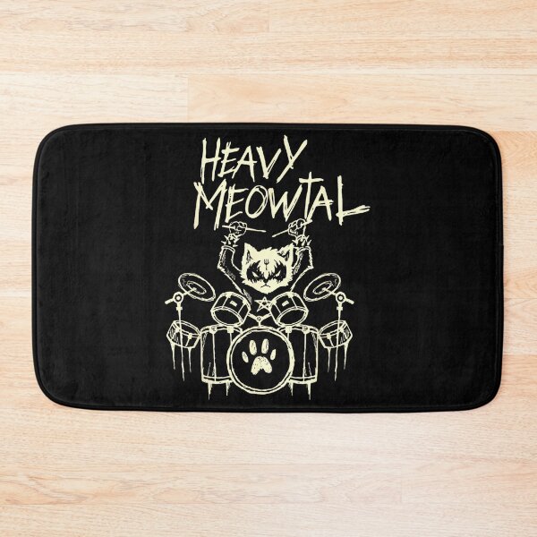 Item preview, Black & Death Metal Goth Schlagzeuger Band Shirts Heavy Metal Cat Drum Kit Cat Drummer Headbanger Unisex Adult designed and sold by AnnUWatts.