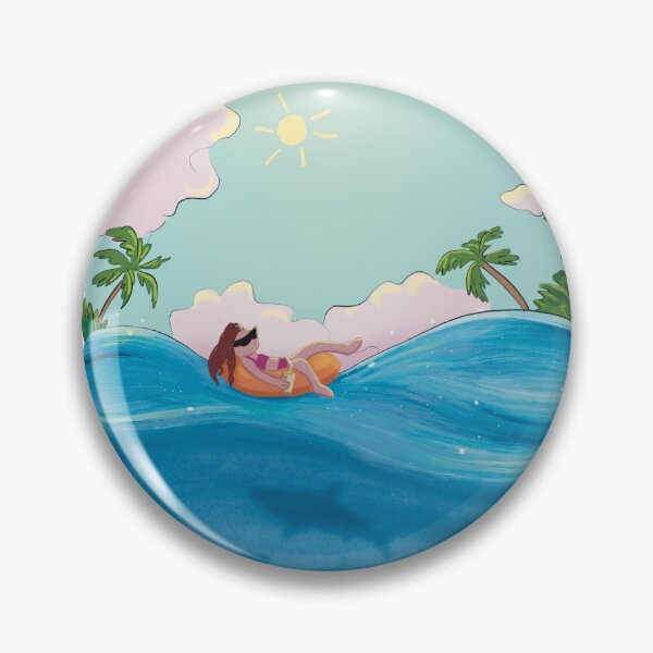 Item preview, Summer vibe ocean illustration with sharks  designed and sold by art-injoy.
