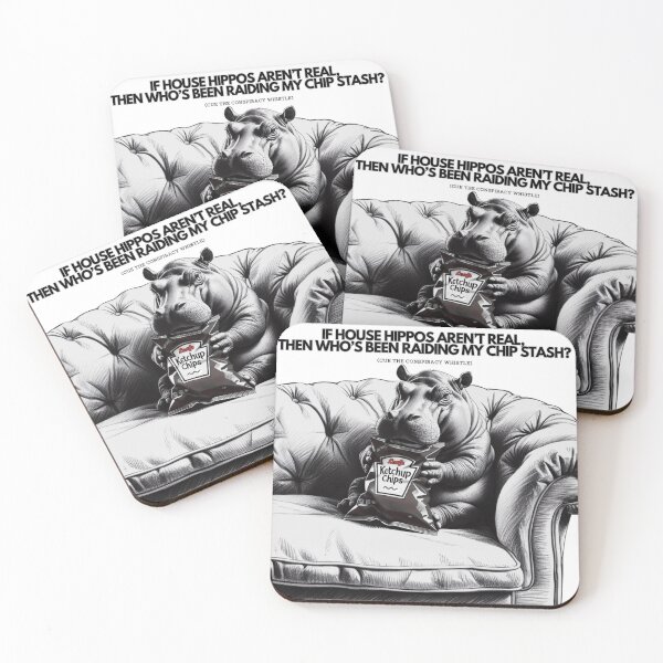 Item preview, House Hippo Conspiracy (Neutral Colour, Black Text) designed and sold by Print-opia.