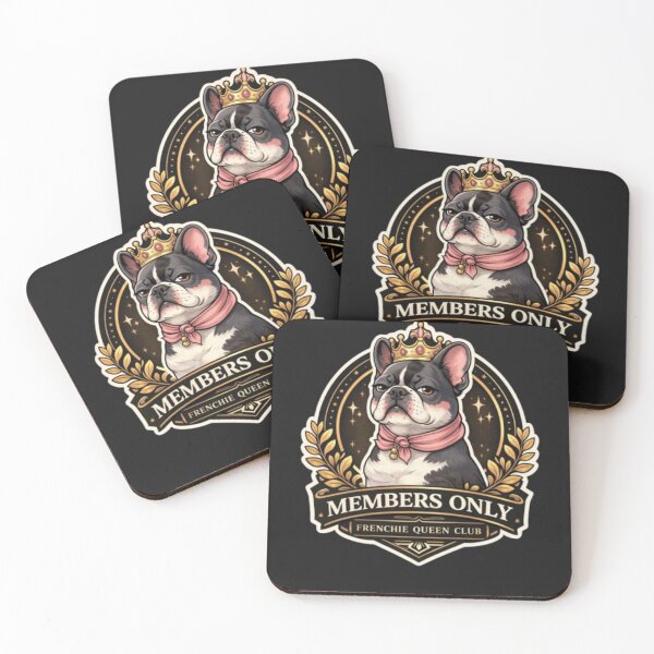 Item preview, Members Only Frenchie Queen Club Royal French Bulldog Elegant Luxury Design designed and sold by Frenchie Fever.