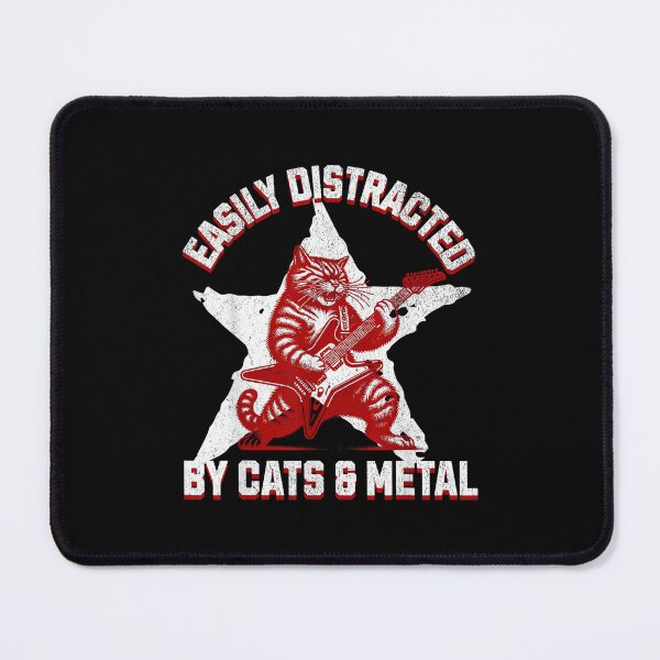 Item preview, Cats and Metal Fan Music Metalhead Heavy Rock Star Cat Funny designed and sold by AnnUWatts.